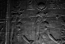[Bas relief of Isis]